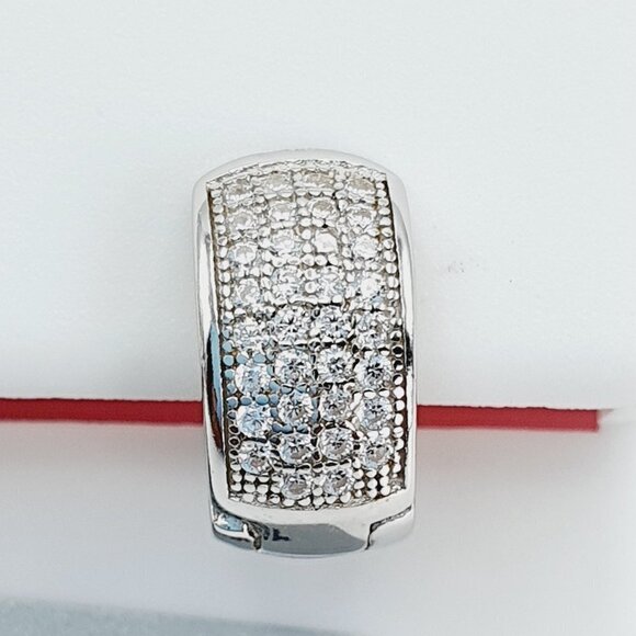 "925 Sterling Silver Cubic Zirconia Earrings, U19254662 - Picture 8 of 8